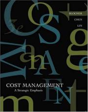 Cover of: MP Cost Management: A Strategic Emphasis w/ Online Learning Center w/ PW Card