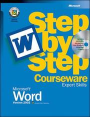 Cover of: Microsoft Word 2002 step by step courseware expert skills