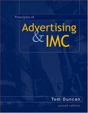 Cover of: The Principles of Advertising and Imc by Tom, Ph.D. Duncan