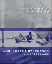 Cover of: Corporate Governance at the Crossroads by Donald H. Chew, Stuart L. Gillan