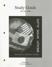 Cover of: Study Guide to accompany Principles of Corp. Finance by Richard A. Brealey, Stewart C Myers, Franklin Allen