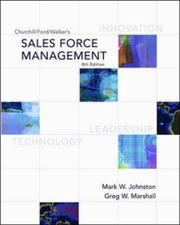 Cover of: Churchill/Ford/Walker's Sales Force Management