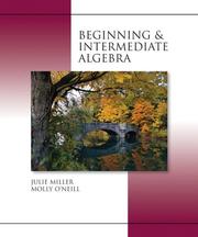 Cover of: Beginning and Intermediate Algebra