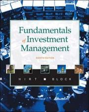 Cover of: Fundamentals Of Investment Management (Irwin Mcgraw Hill Series in Finance, Insurance and Real Estate)