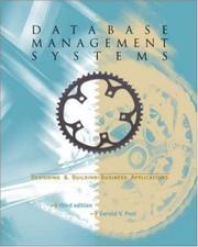 Cover of: Database Management Systems-Designing & Building Business Applications by Gerald V. Post