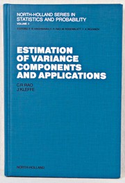 Cover of: Estimation of variance components and applications