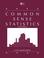 Cover of: Common Sense Statistics