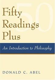 Cover of: Fifty Readings Plus: An Introduction to Philosophy with PowerWeb | Donald C. Abel