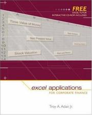 Cover of: Excel Applications for Corporate Finance