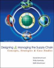 Cover of: Designing and Managing the Supply Chain