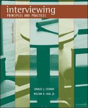 Cover of: Interviewing: Principles and Practices