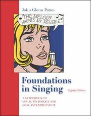 Cover of: Foundations In Singing by John Glenn Paton