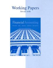Cover of: Working Papers to accompany Financial Accounting