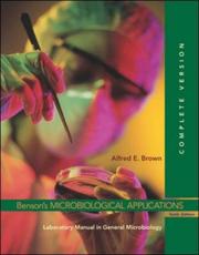 Cover of: Benson's Microbiological Applications by Alfred E Brown