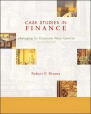 Cover of: Case Studies in Finance by Robert F. Bruner