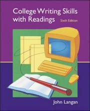 Cover of: College Writing Skills with Readings by John Langan