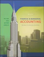 Cover of Financial & Managerial Accounting by Jan Williams