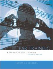 Cover of: Ear Training w/Transcription CD by Bruce Benward, J. Timothy Kolosick