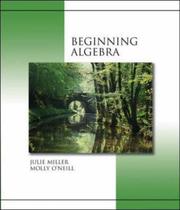 Cover of: Beginning Algebra (hardcover) with MathZone