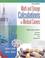 Cover of: Math and Dosage Calculations for Medical Careers with Student CD-ROM