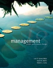 Cover of: Management by Luis Gomez-Mejia, David B. Balkin, Robert L. Cardy