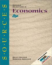 Cover of: Sources by Belay Seyoum, Rebecca Abraham