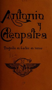 Cover of: Antonio y Cleopatra by 