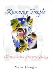 Cover of: Knowing people by Michael J. Lovaglia