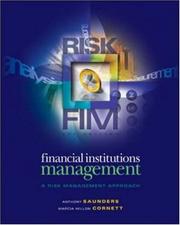 Cover of: Financial Institutions Management+Standard & Poor's+Ethics in Finance Powerweb (Mcgraw Hill/Irwin Series in Finance, Insurance and Real Estate) by Anthony Saunders, Marcia Millon Cornett