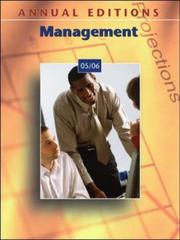 Cover of: Annual Editions: Management 05/06 (Annual Editions : Management) by Fred H Maidment