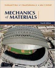 Cover of: Mechanics of Materials by Ferdinand P. Beer, Jr., E. Russell Johnston, John T. DeWolf