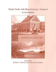 Cover of: Study Guide With Map Exercises; Vol 1 To Accompany American History: A Survey, Vol. II: To 1877 (12th Edition)