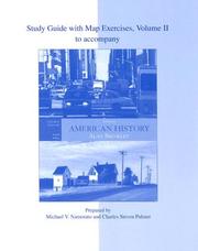 Cover of: Study Guide With Map Exercises Vol. 2 To accompany American History: A Survey, Vol. 2 (12th Edition)