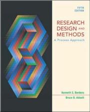 Cover of: Research Design and Methods with PowerWeb by Kenneth S. Bordens, Bruce Barrington Abbott