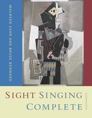 Front cover of Sight Singing Complete by Maureen A Carr