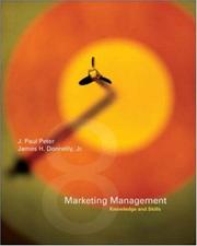 Cover of: Marketing management by J. Paul Peter