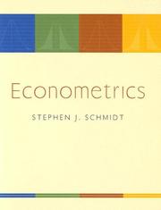 Cover of: Econometrics (reprint) with Data CD