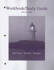 Cover of: Workbook/Study Guide for use with Managerial Accounting