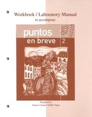 Cover of: Workbook/Lab Manual to accompany Puntos en breve