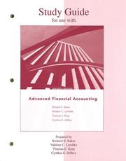 Cover of: Study Guide to accompany Advanced Financial Accounting
