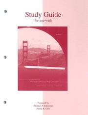 Cover of: Study Guide to accompany Fundamental Managerial Accounting Concepts