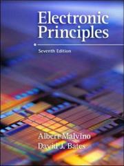 Cover of: Electronic Principles with Simulation CD by Albert Paul Malvino, David J. Bates