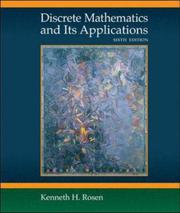 Cover of: Discrete Mathematics and Its Applications by Kenneth H. Rosen