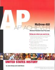 Cover of: AP Achiever (Advanced Placement* Exam Preparation Guide) for AP US History (College Test Prep)