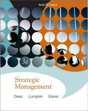 Cover of: Strategic Management by Gregory G. Dess, G.T. (Tom) Lumpkin, Alan Eisner