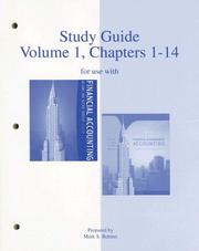 Cover of: Study Guide, Volume 1, Chapters 1-14 to accompany Financial Accounting 13e, and Financial & Managerial Accounting 14e