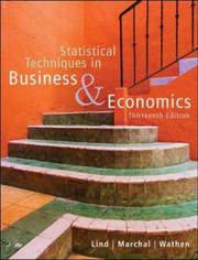 Statistical Techniques in Business and Economics by Douglas A. Lind, William G Marchal, Samuel A. Wathen