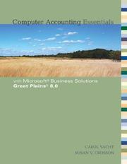 Cover of: Computer Accounting Essentials w/Great Plains 8.0 CD