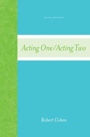 Cover of: Acting One/Acting Two by Robert Cohen