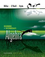 Cover of: MP Beginning and Intermediate Algebra by Julie Miller, Molly O'Neill, Nancy Hyde